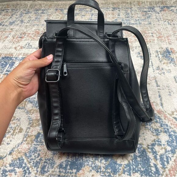 Pixie Mood Vegan Kim Backpack in Black 10” x 5” x 13” - Picture 3 of 8